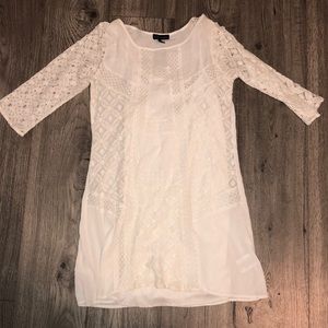 White lace dress